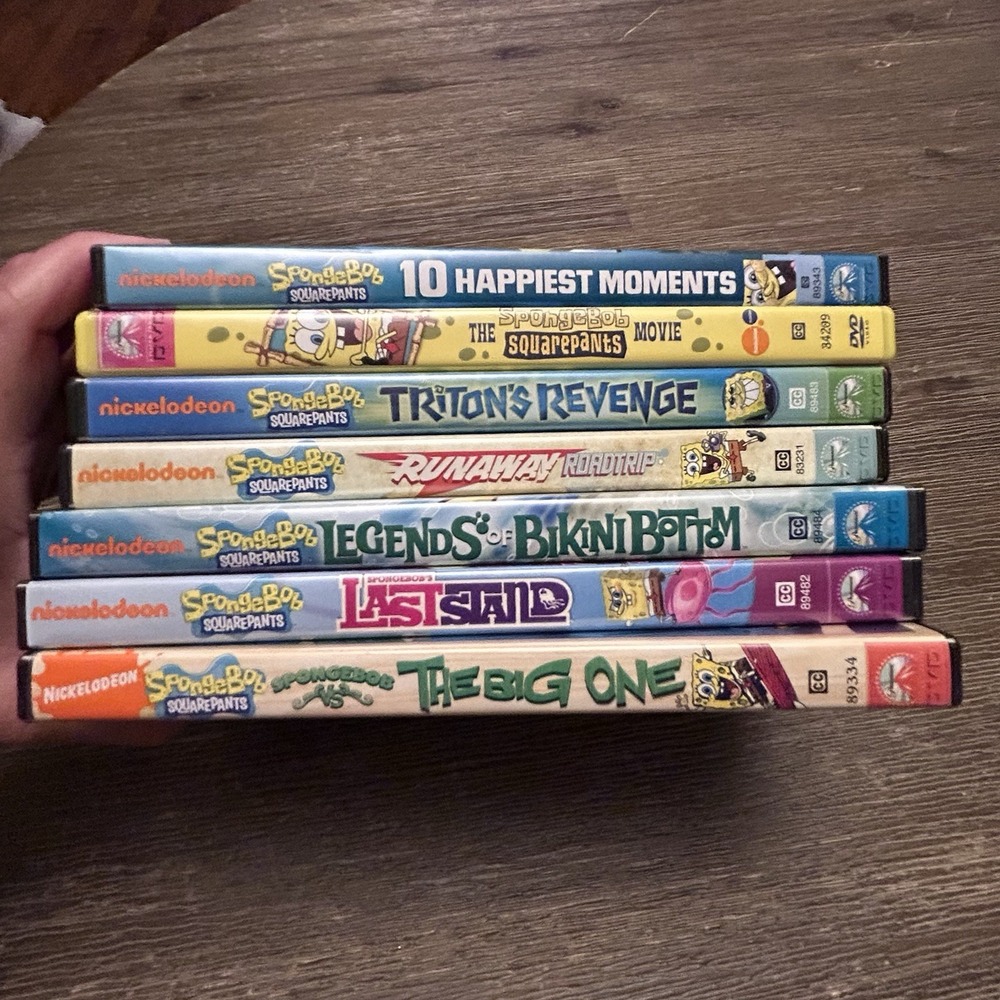 SpongeBob Squarepants DVD Lot of (7) Nickelodeon Patrick